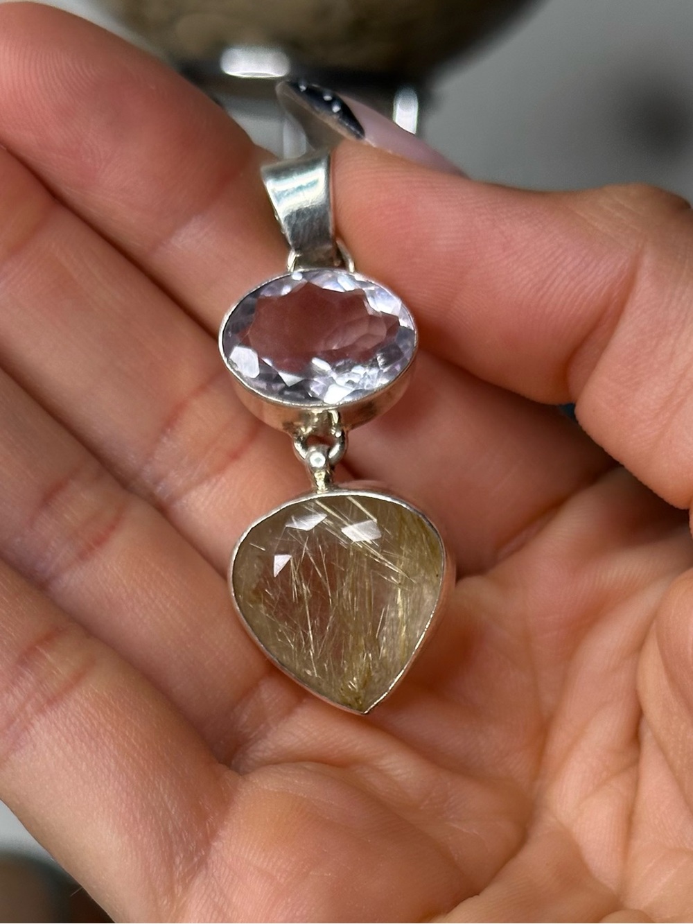 Golden Rutile Pendant - Picture 7 of 7